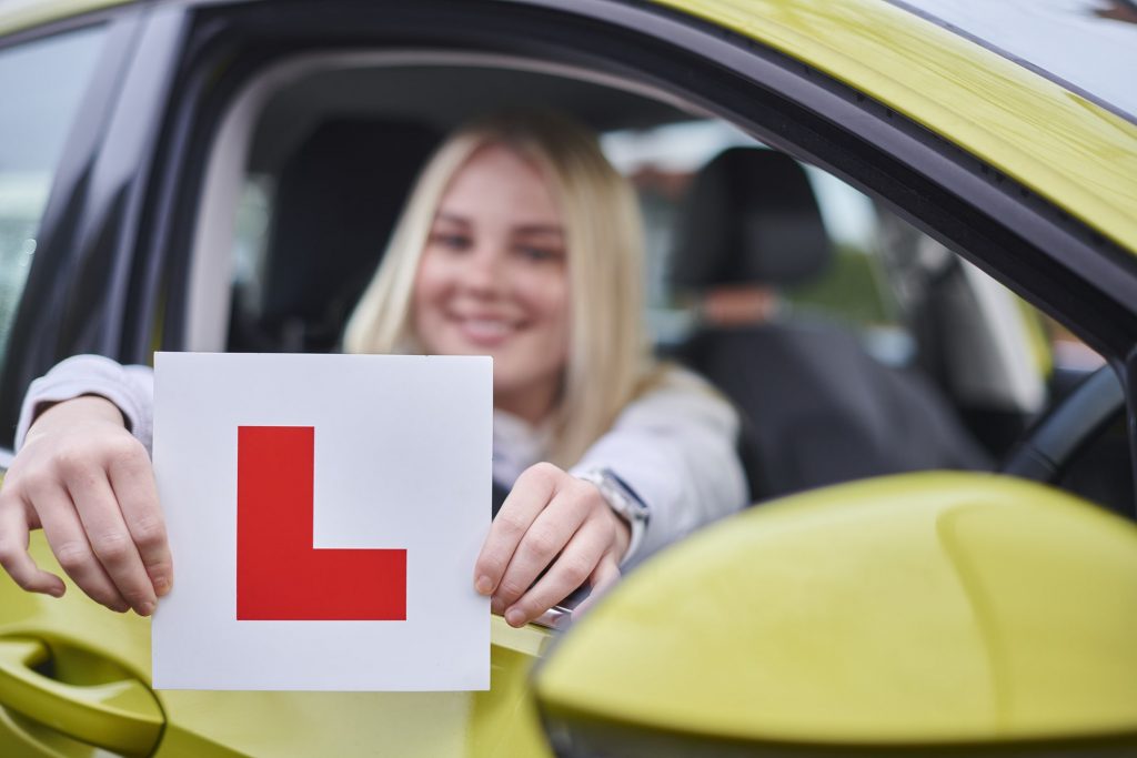 new learner driver on the road for the first time